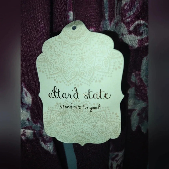 Altar'd State Boho Floral V-neck Dress Womens Size Medium NWT Cottagecore - Picture 4 of 4